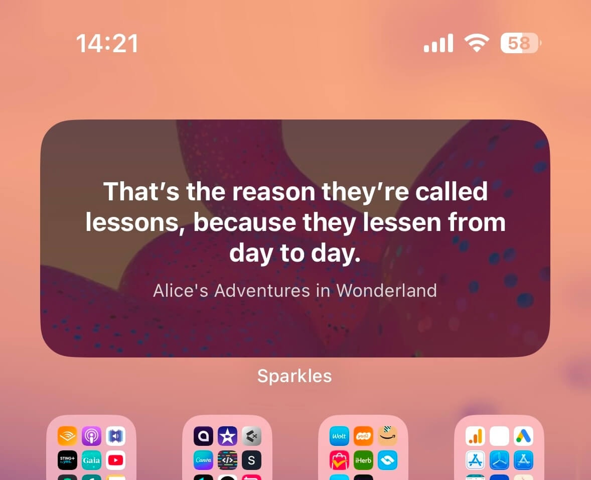 Mídia 6 de Brilhos - Sabedoria ressurgem com widgets e notificações