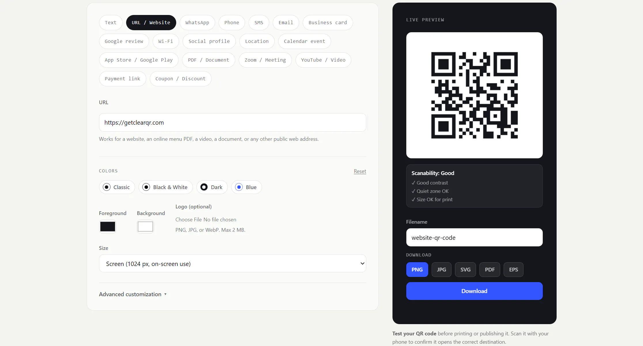 ClearQR gallery image
