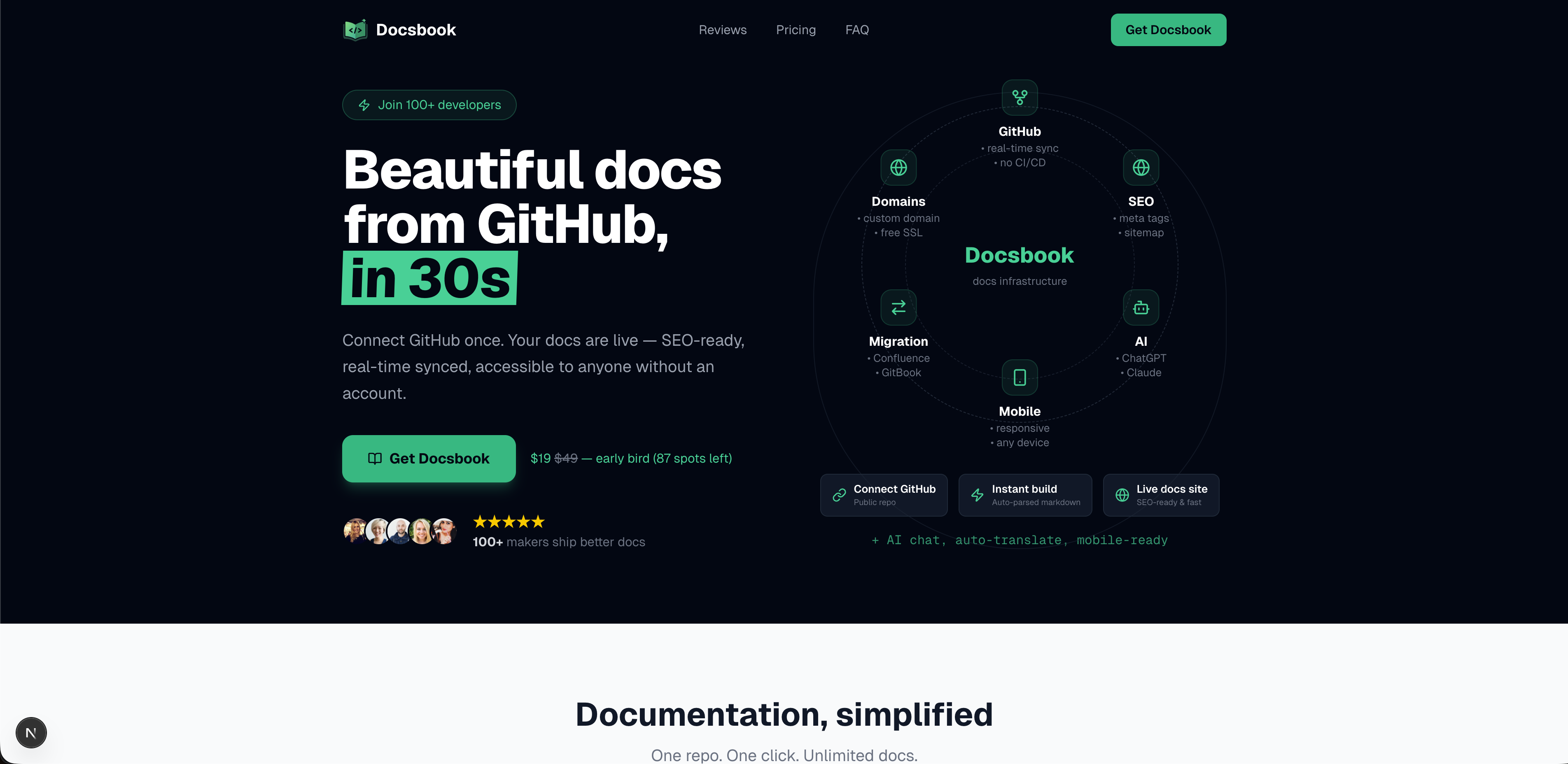 Docsbook — Docs from GitHub in 30 sec gallery image