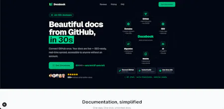 Docsbook — Docs from GitHub in 30 sec gallery image