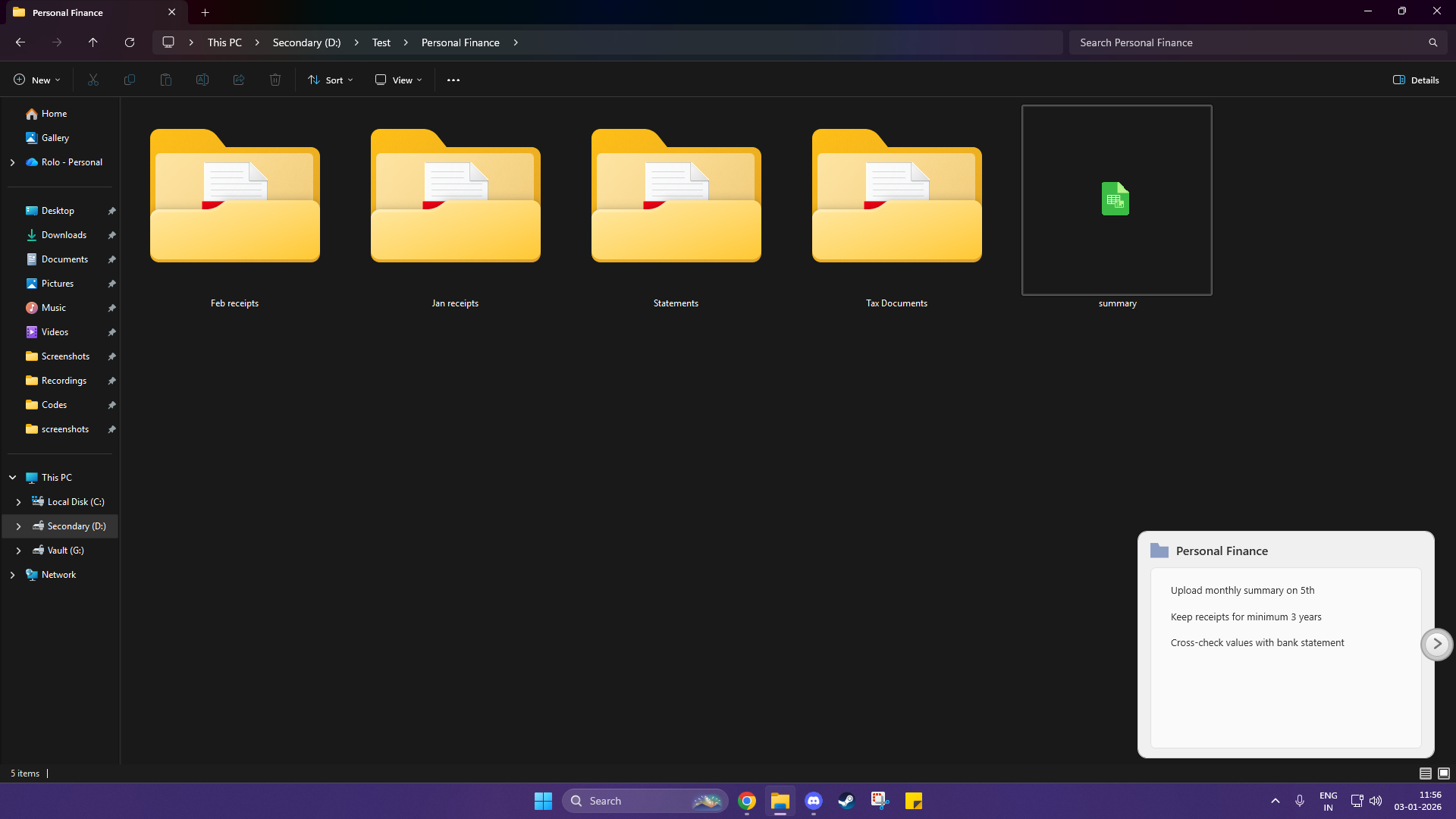 Folder Notes Panel gallery image