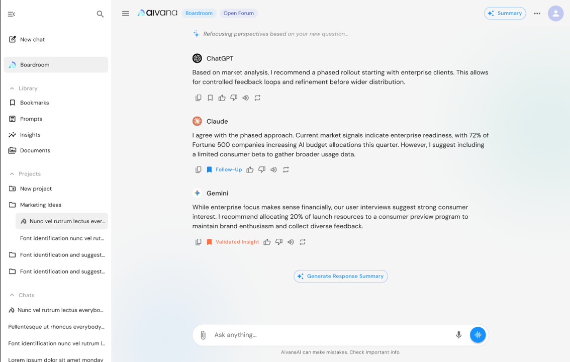 AivanaAI - Screenshot 4 showing product features and functionality