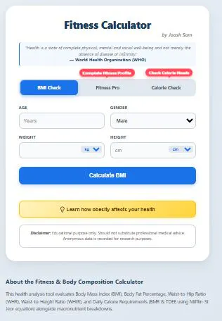 Fitness & BMI Calculator Pro gallery image