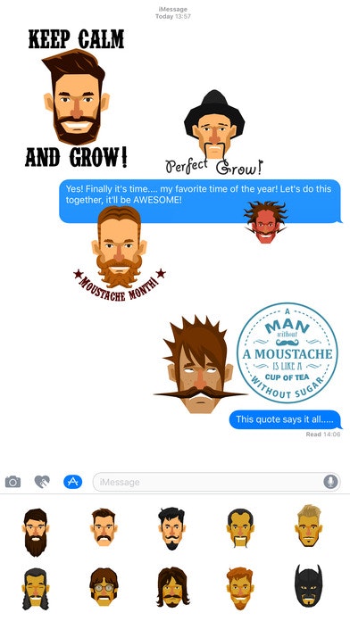 Moustache Moji gallery image