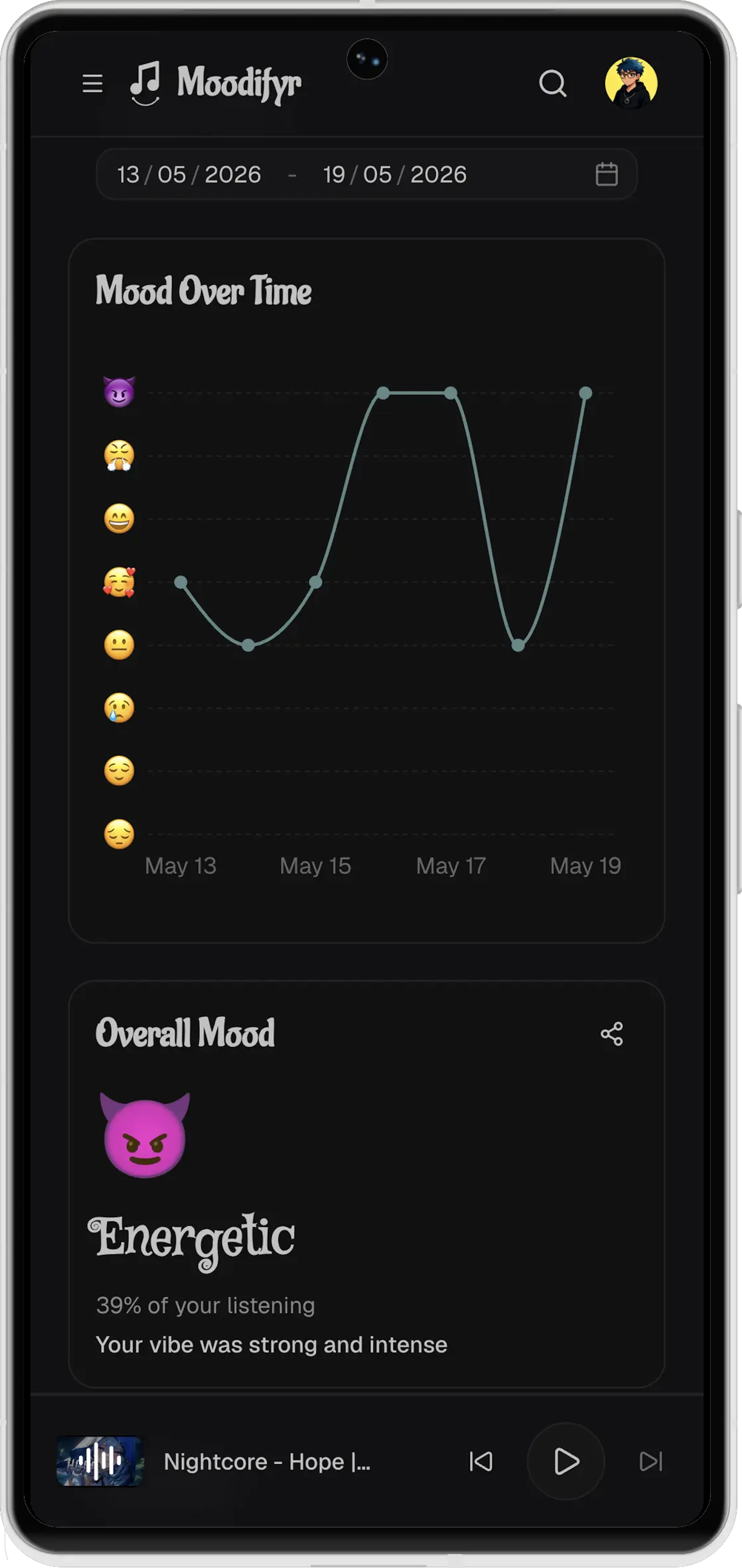 Moodifyr screenshot 3