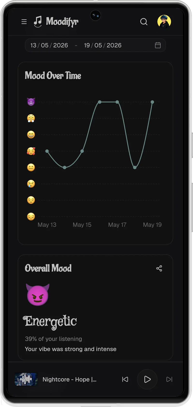 Moodifyr screenshot 3
