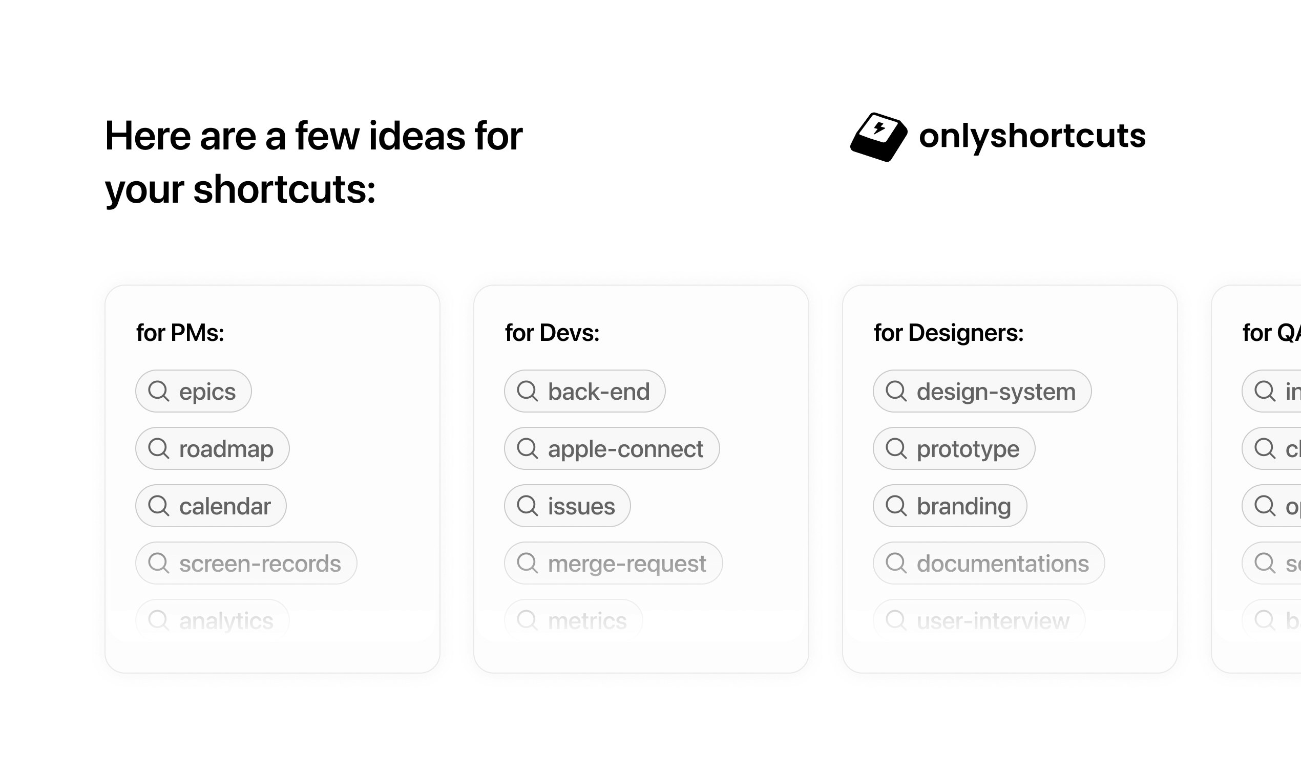OnlyShortcuts media 3
