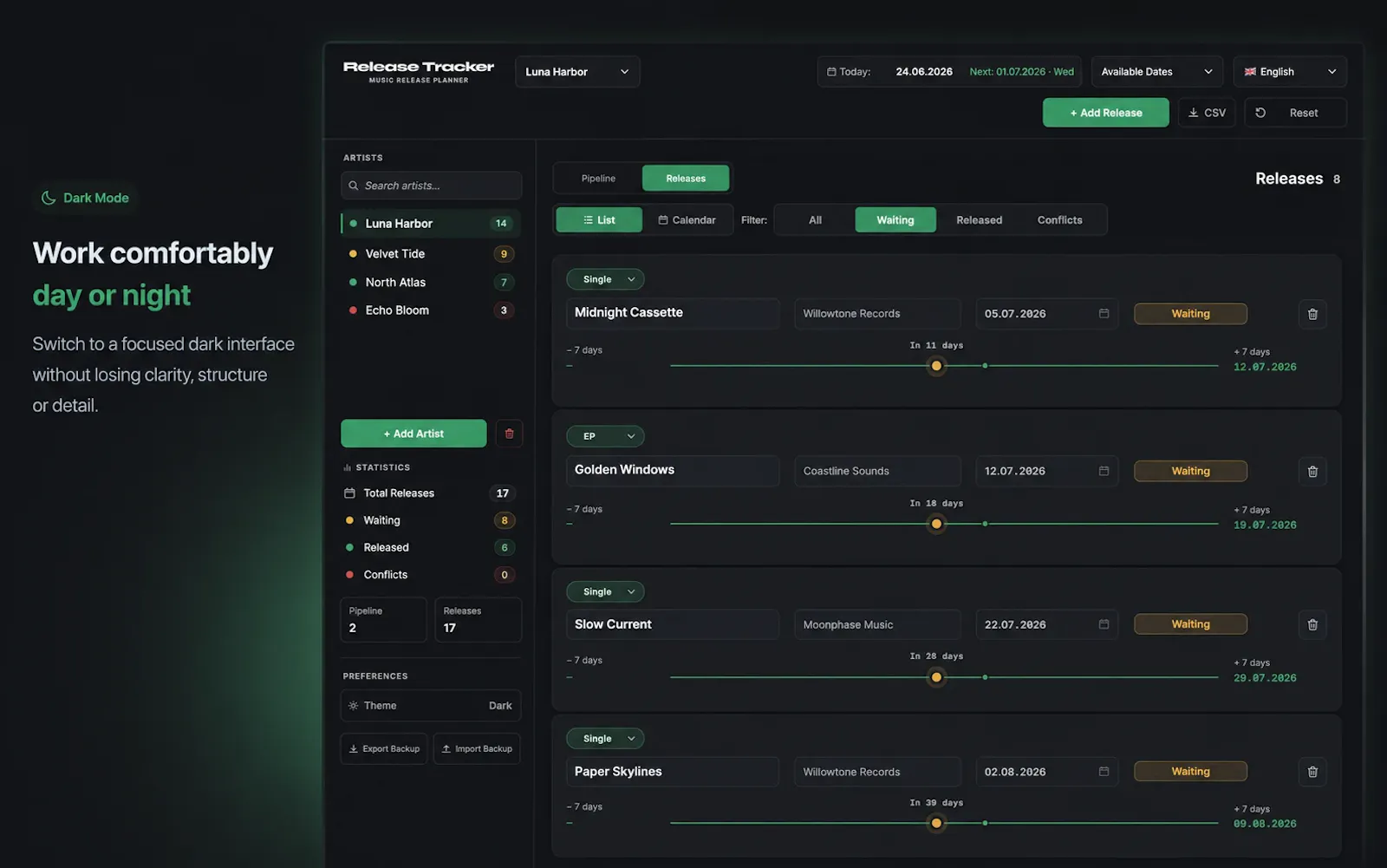 Release Tracker screenshot 3