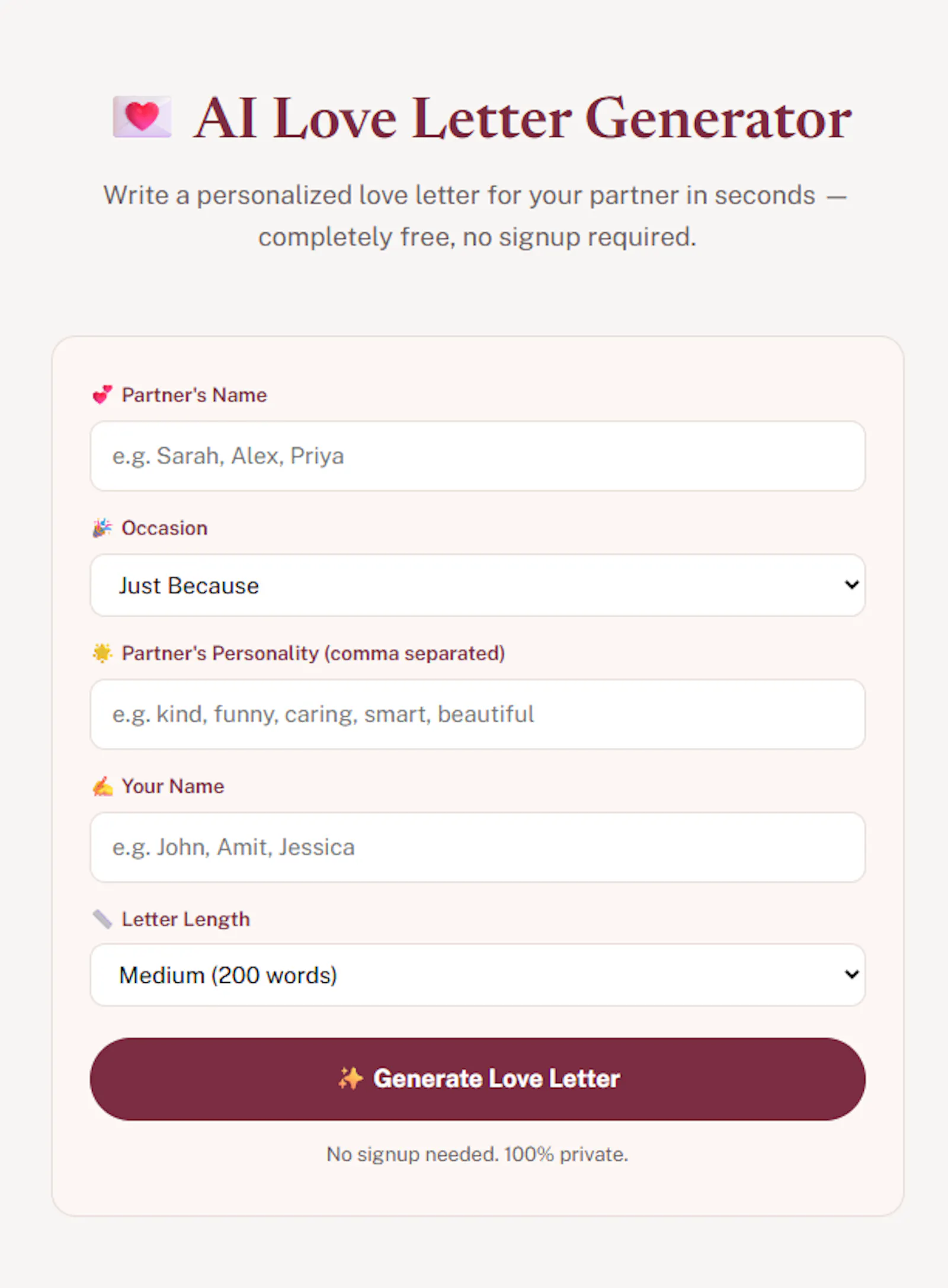 OurLoveTools: 41+ Free Tools for Couples screenshot 3