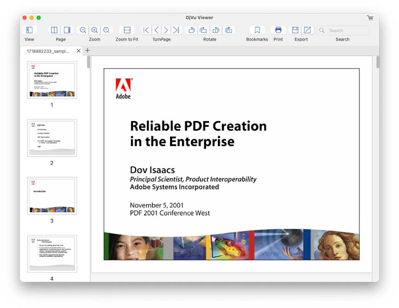 Enolsoft DjVu Viewer screenshot 2