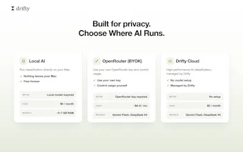 Drifty - Context Aware AI Time Tracker gallery image