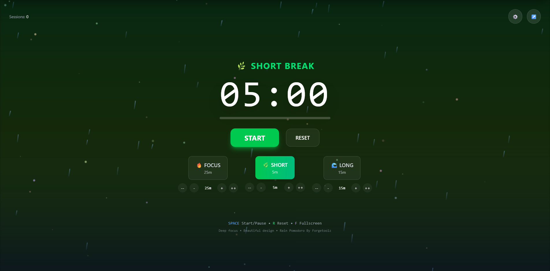 Rain Pomodoro - ForgeToolz gallery image