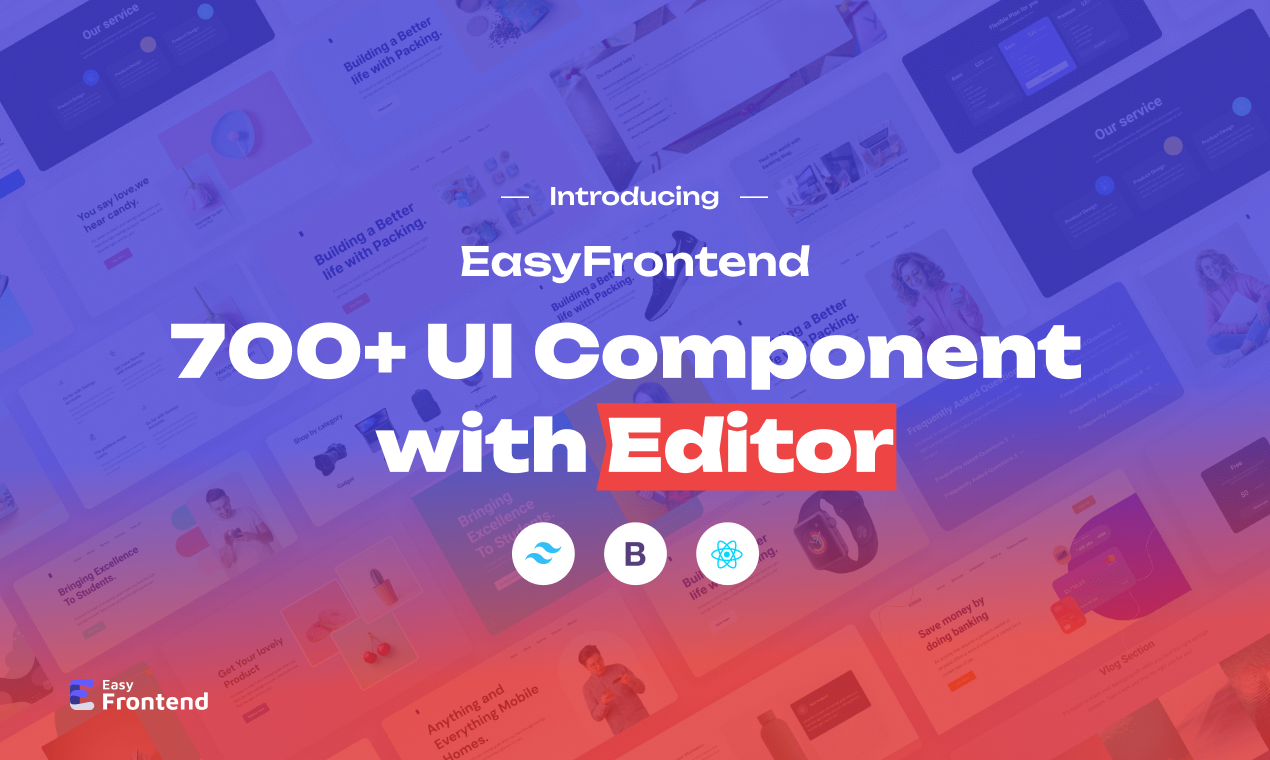 easyfrontend - 700+ UI components with editor