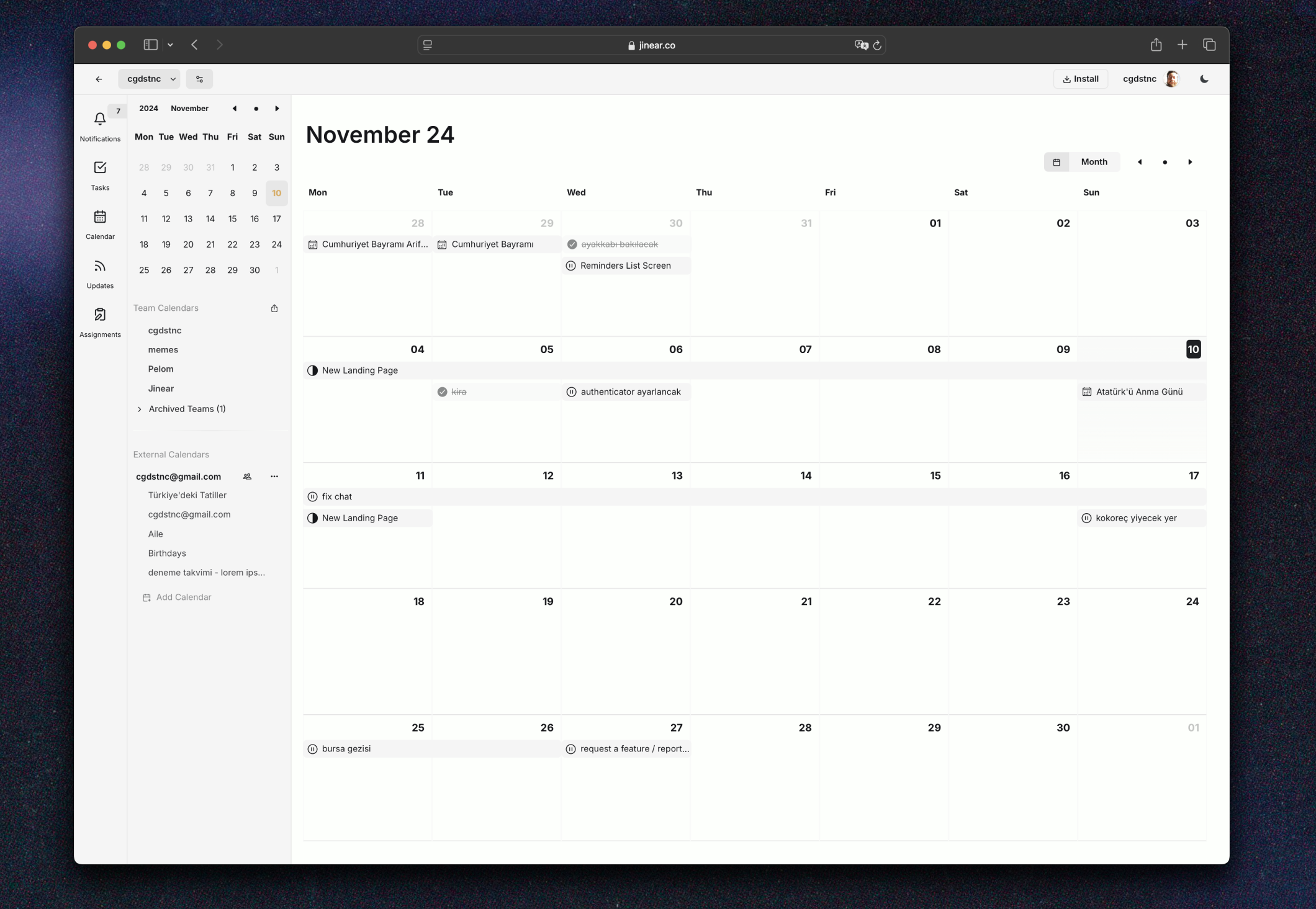 Jinear Open Source Business Hub - Screenshot 3 showing product features and functionality