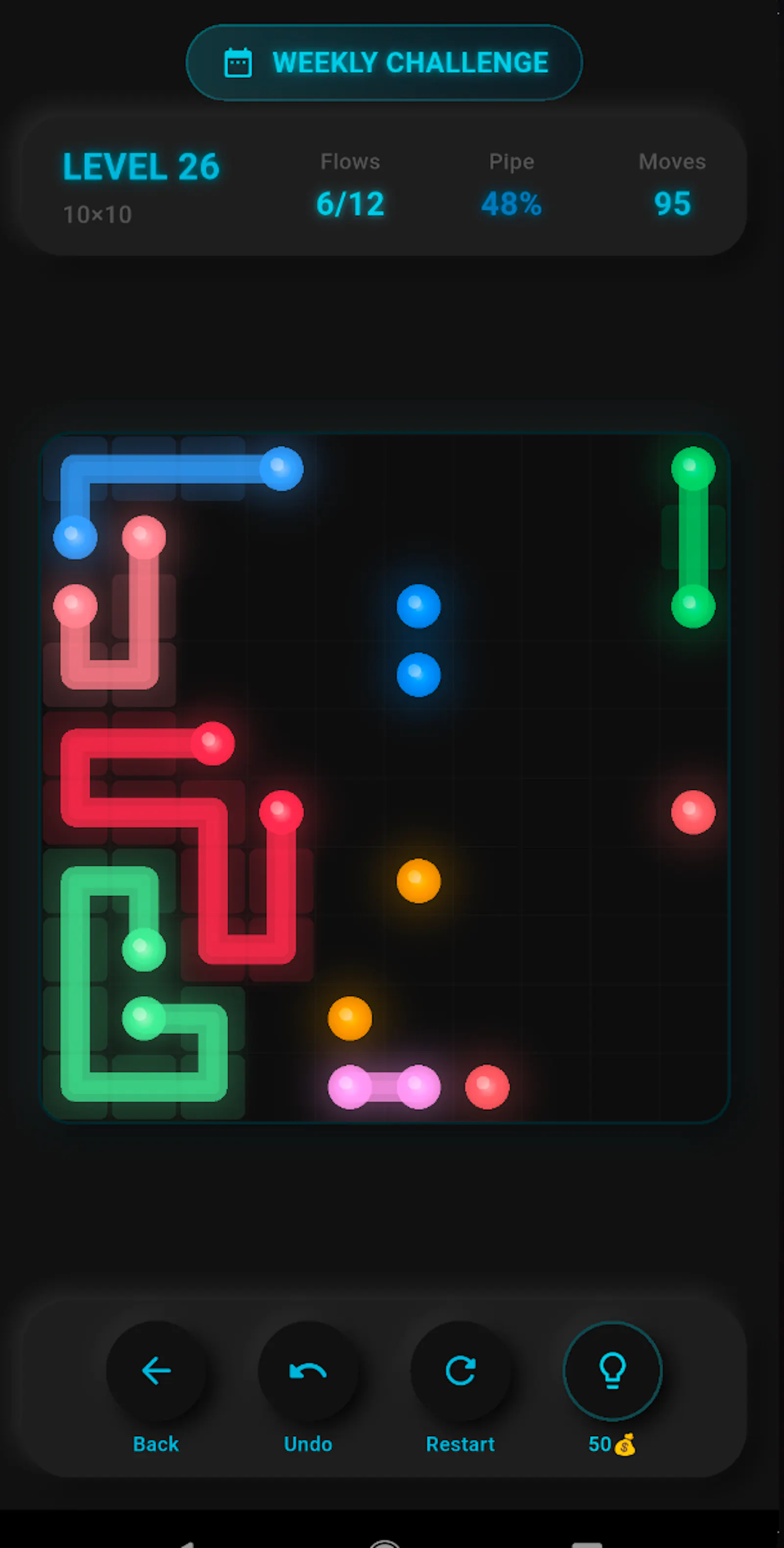 Dot Connect:Neon Puzzle screenshot 2