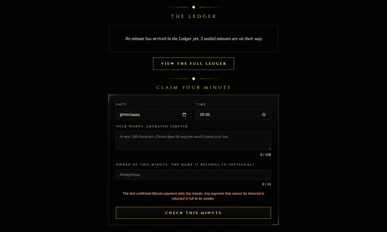 THE MINUTE gallery image