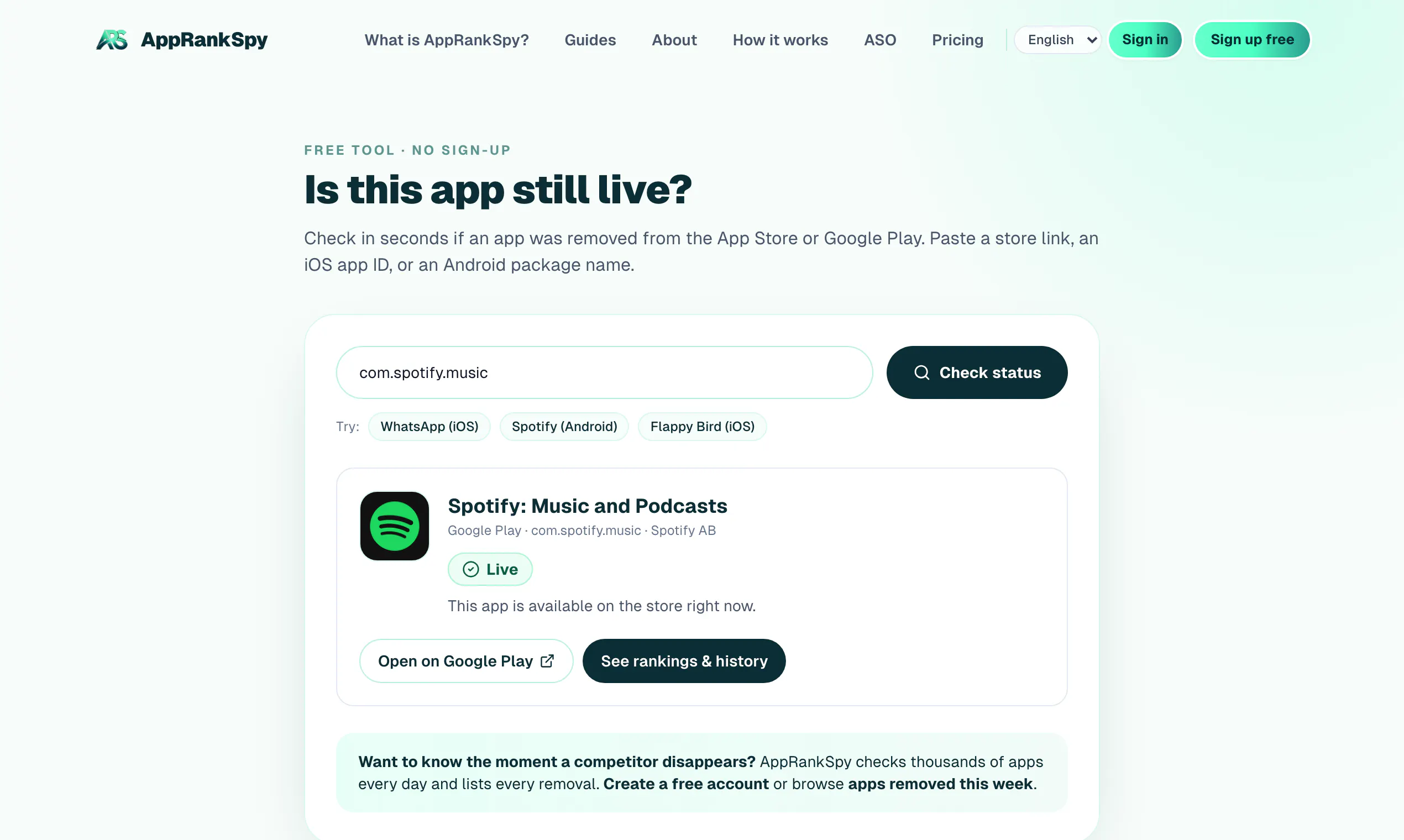 AppRankSpy gallery image