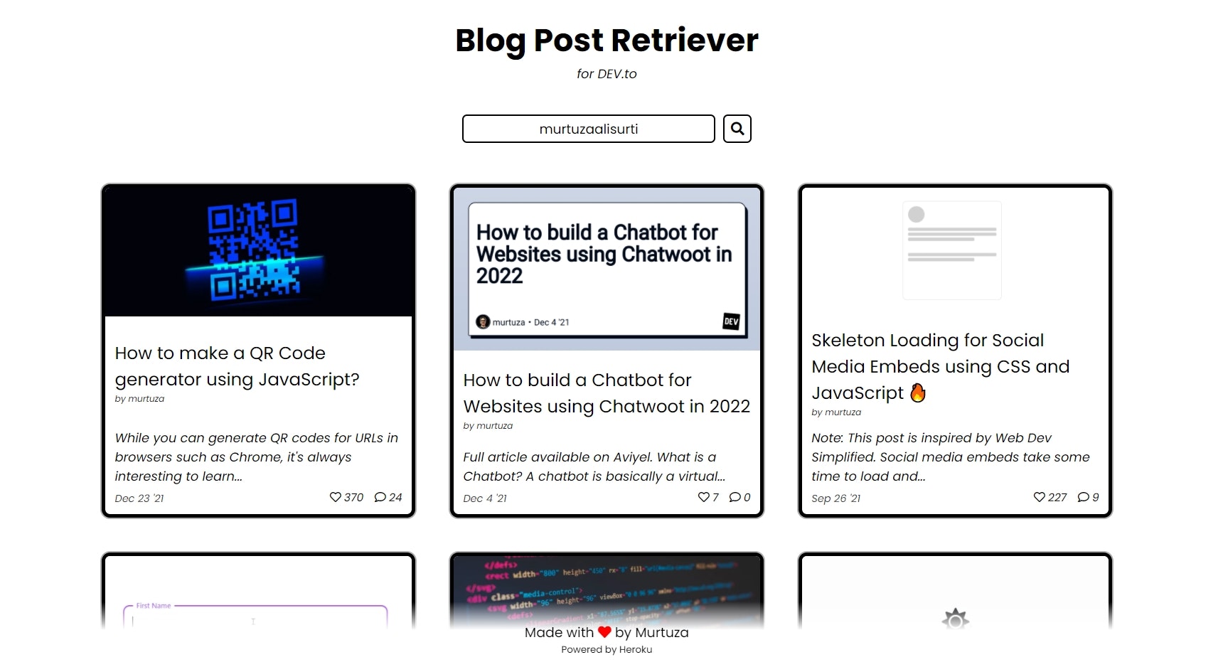 Blog Post Retriever gallery image