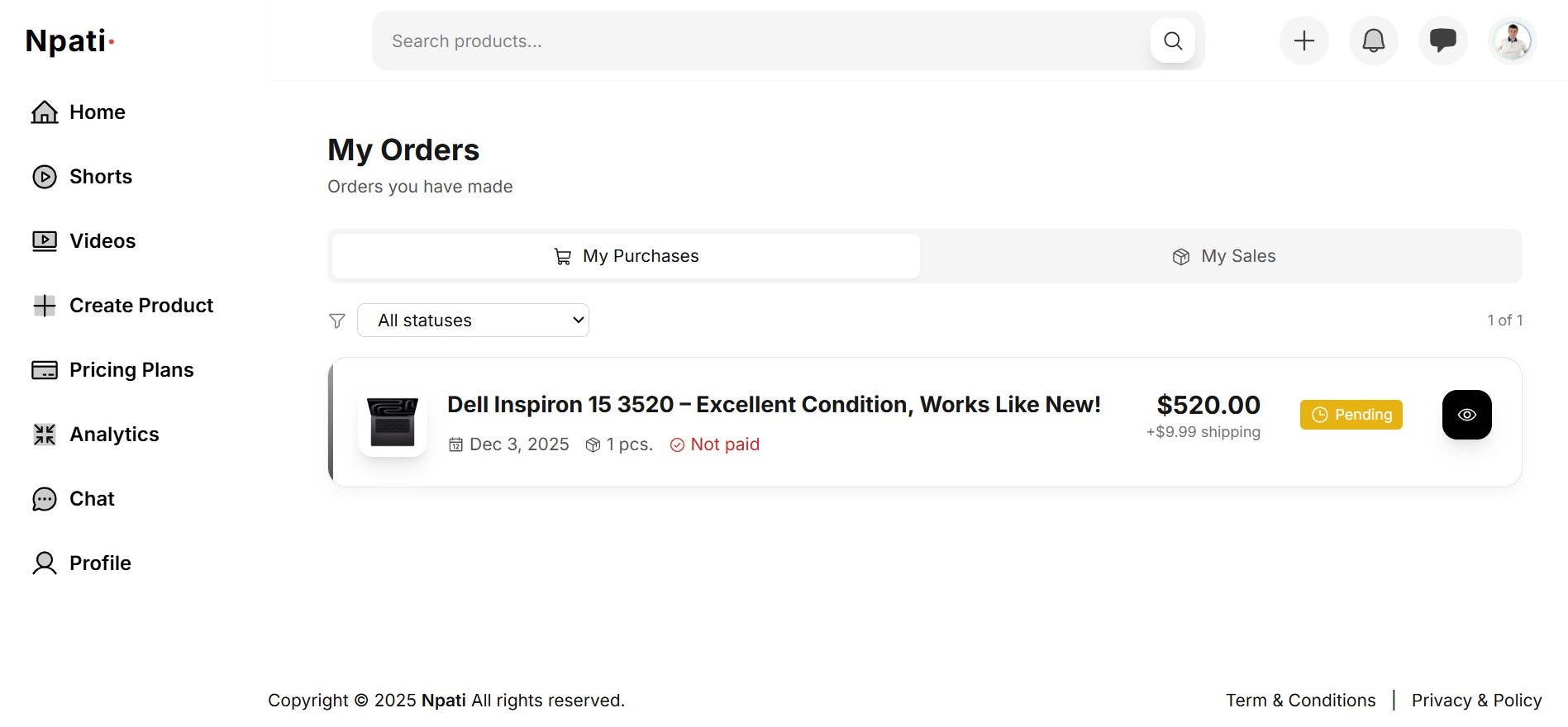 Npati Marketplace gallery image