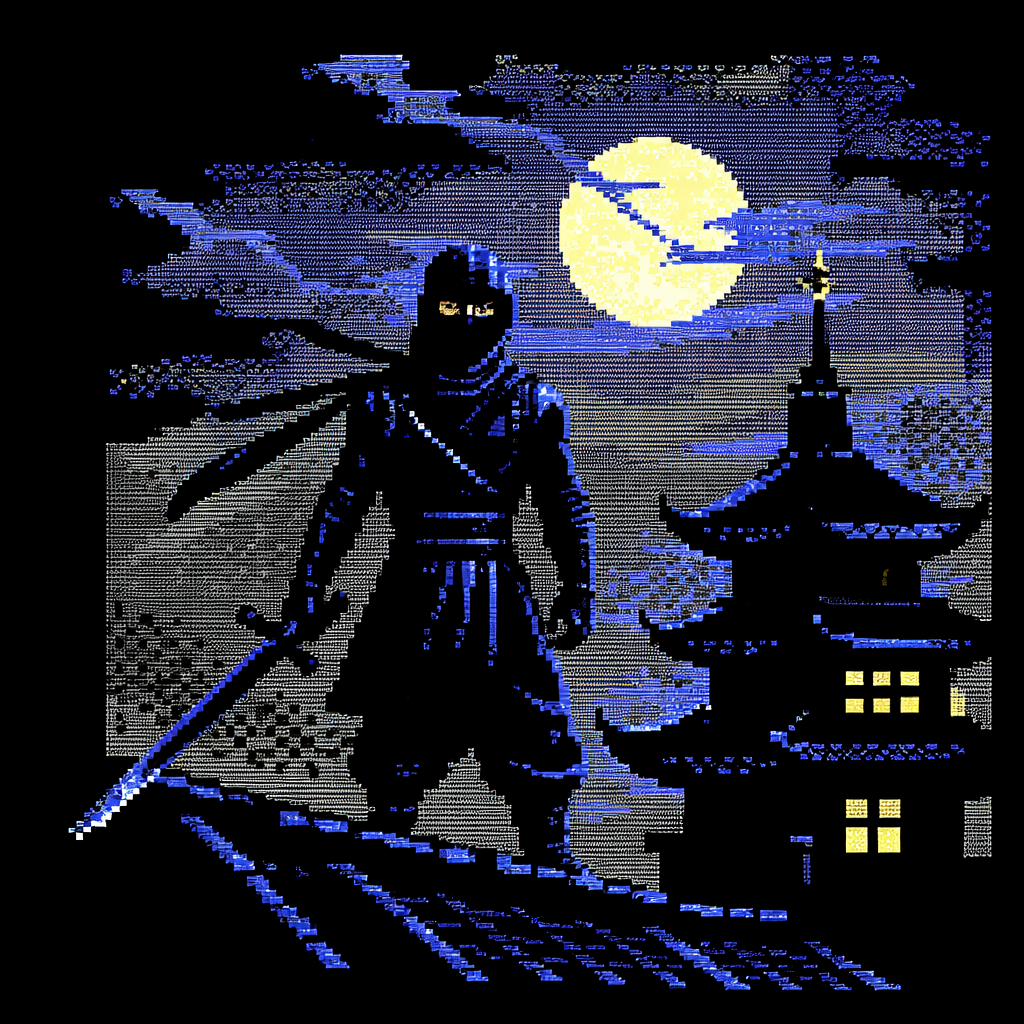 The Last Ninja Quiz — C64 Edition - Product Hunt launch logo and brand identity