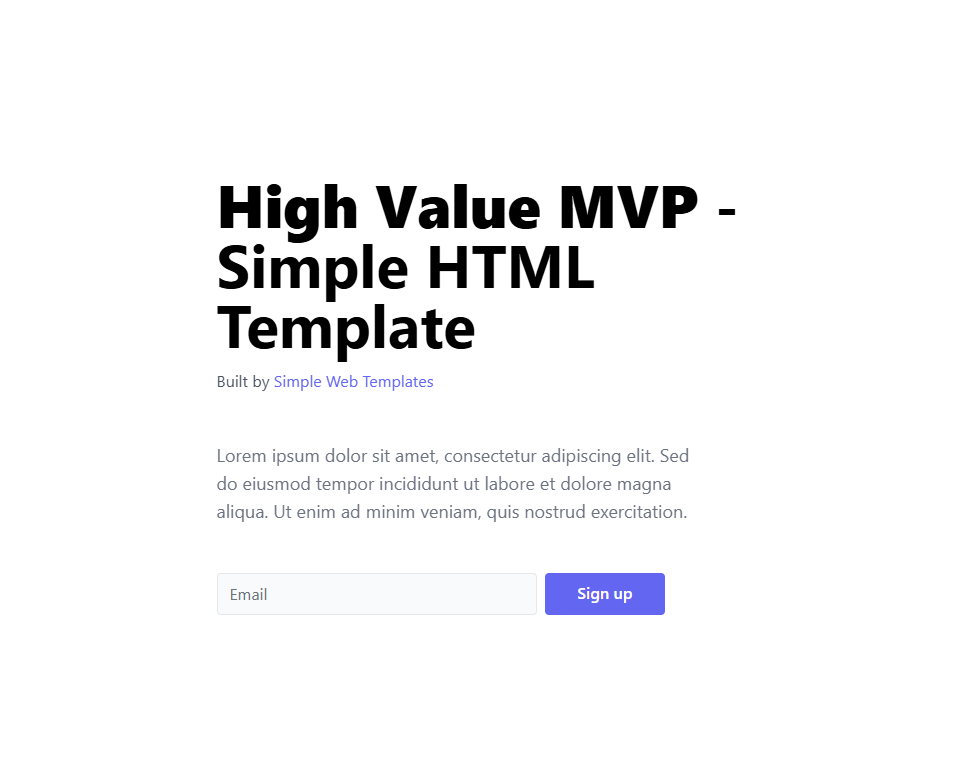 High Value MVP - Sim... logo