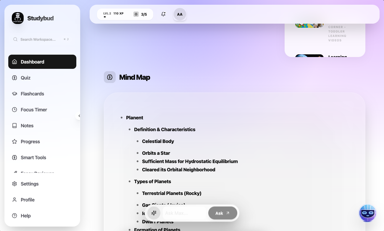 StudyBudAI gallery image