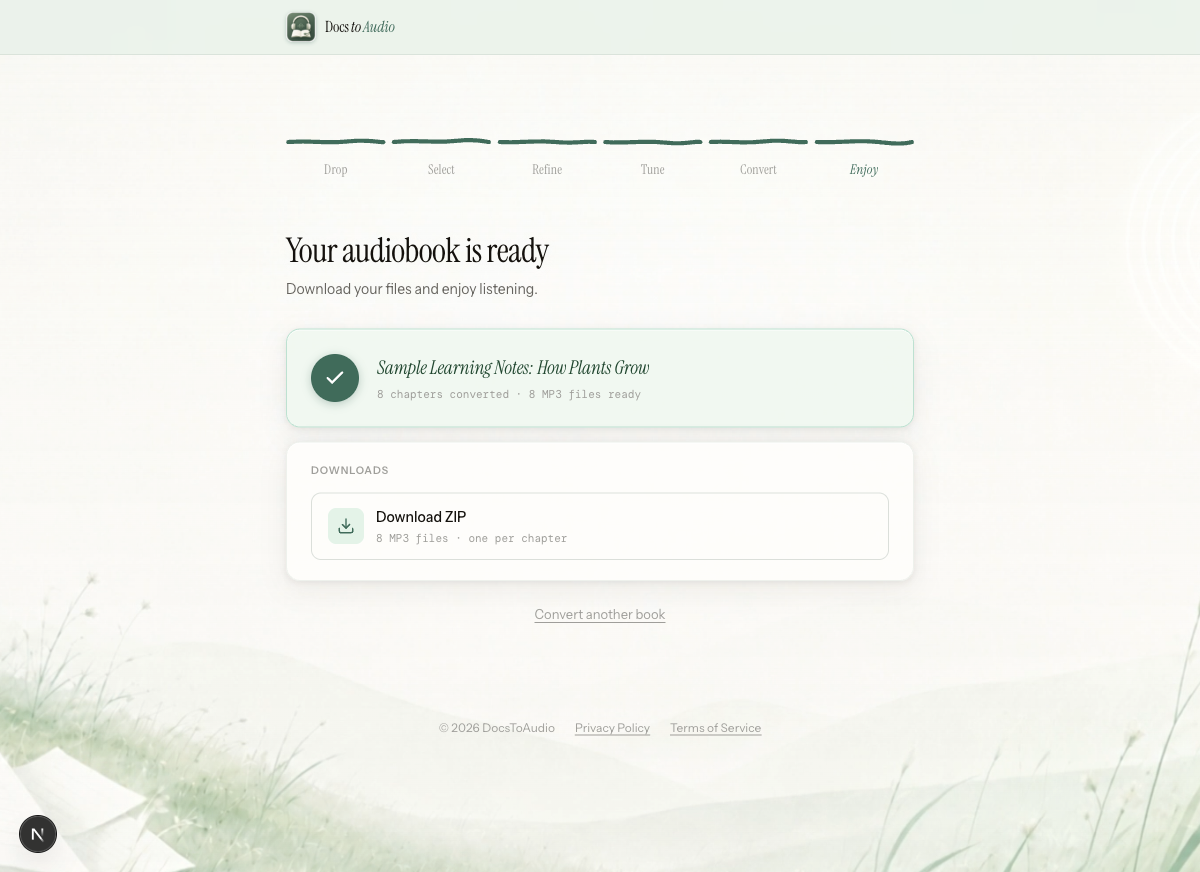 DocsToAudio gallery image