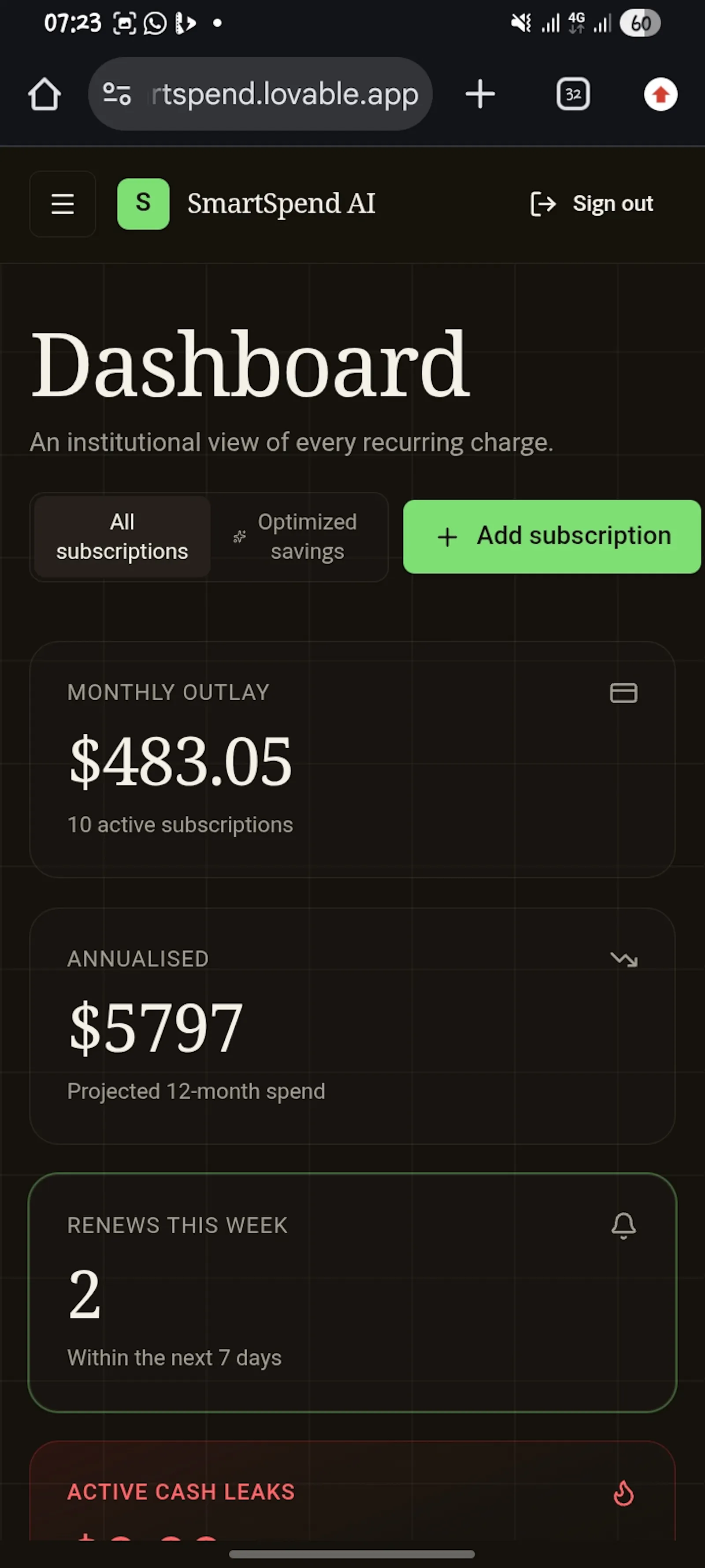SmartSpend AI screenshot 4