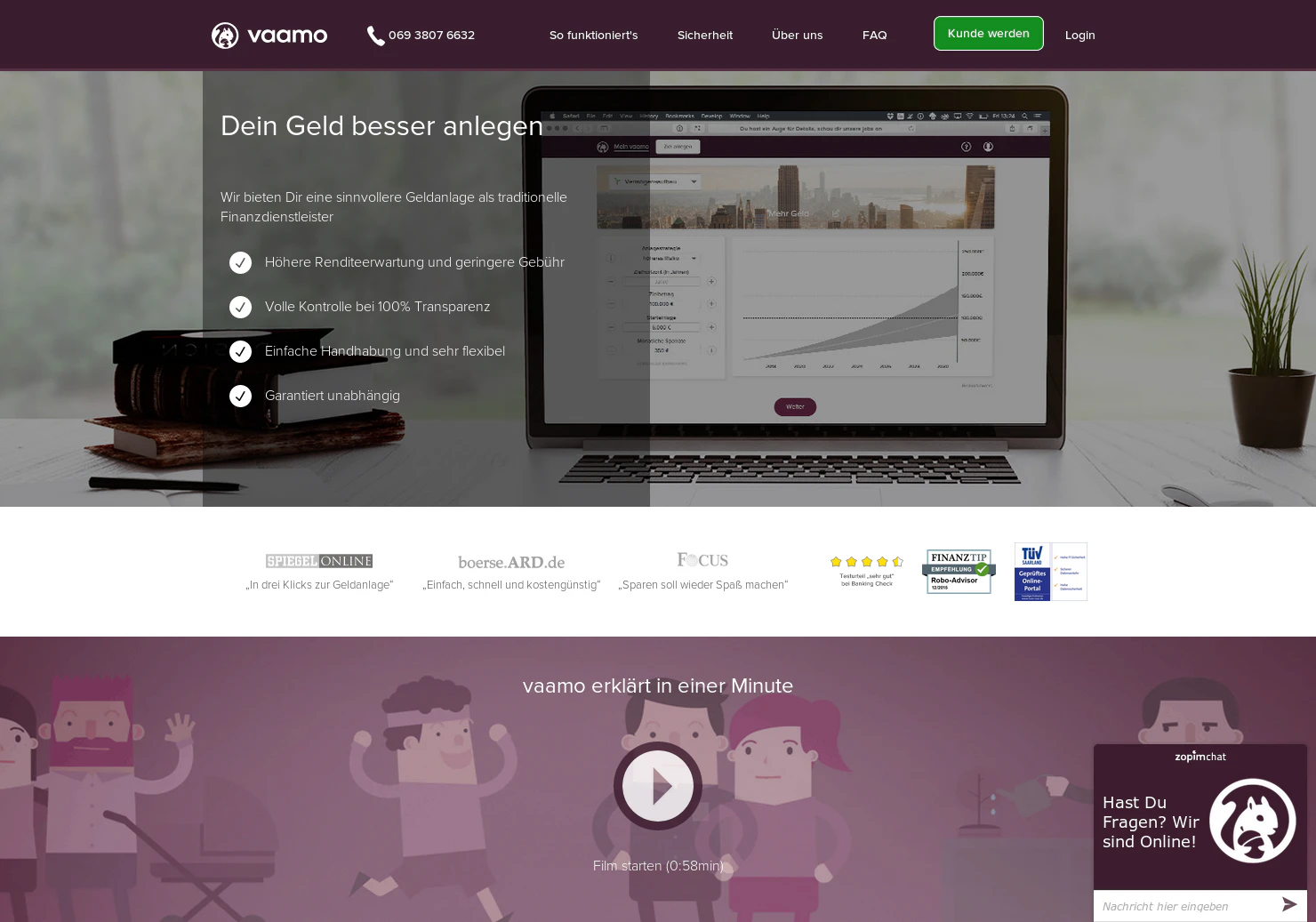 Vaamo – Die Geldanlage in einfach