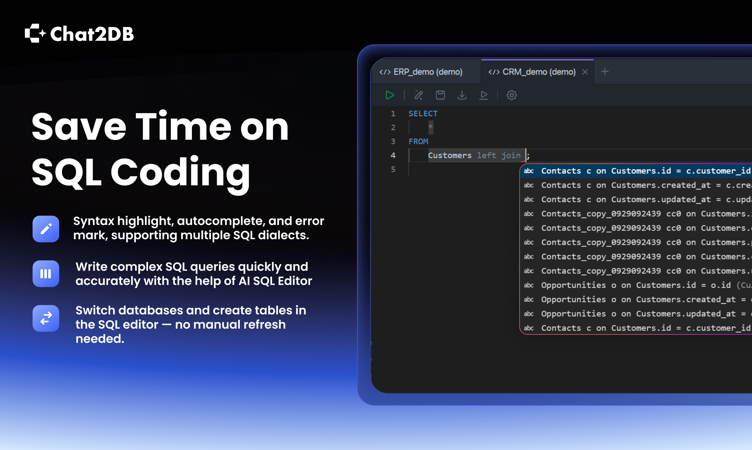 Chat2db locale - Scrivi SQL e analizza i dati con AI media 4