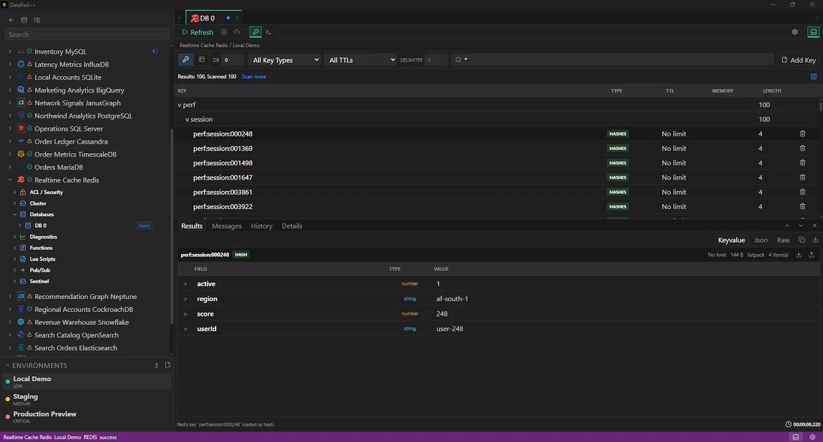 DataPad++ screenshot 3