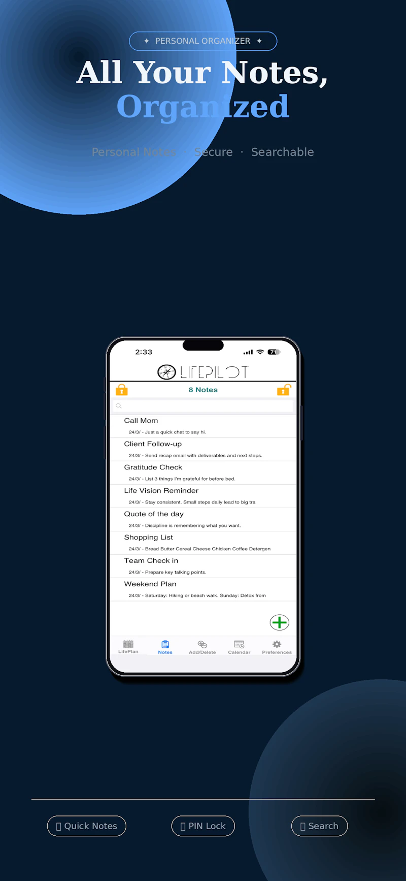 LifePilot by Innovobit screenshot 10
