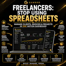 Freelancer OS: Notion Dashboard gallery image