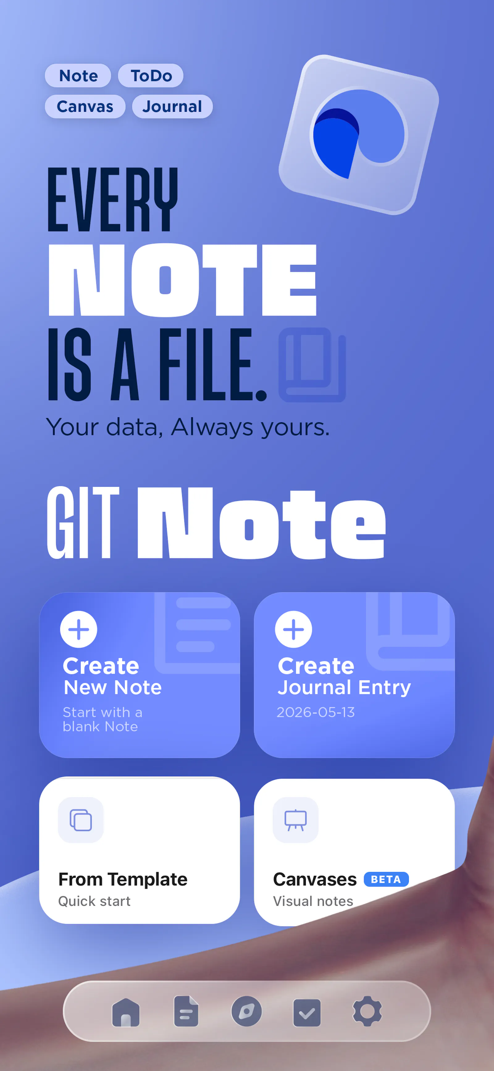 GitNotēs screenshot 1