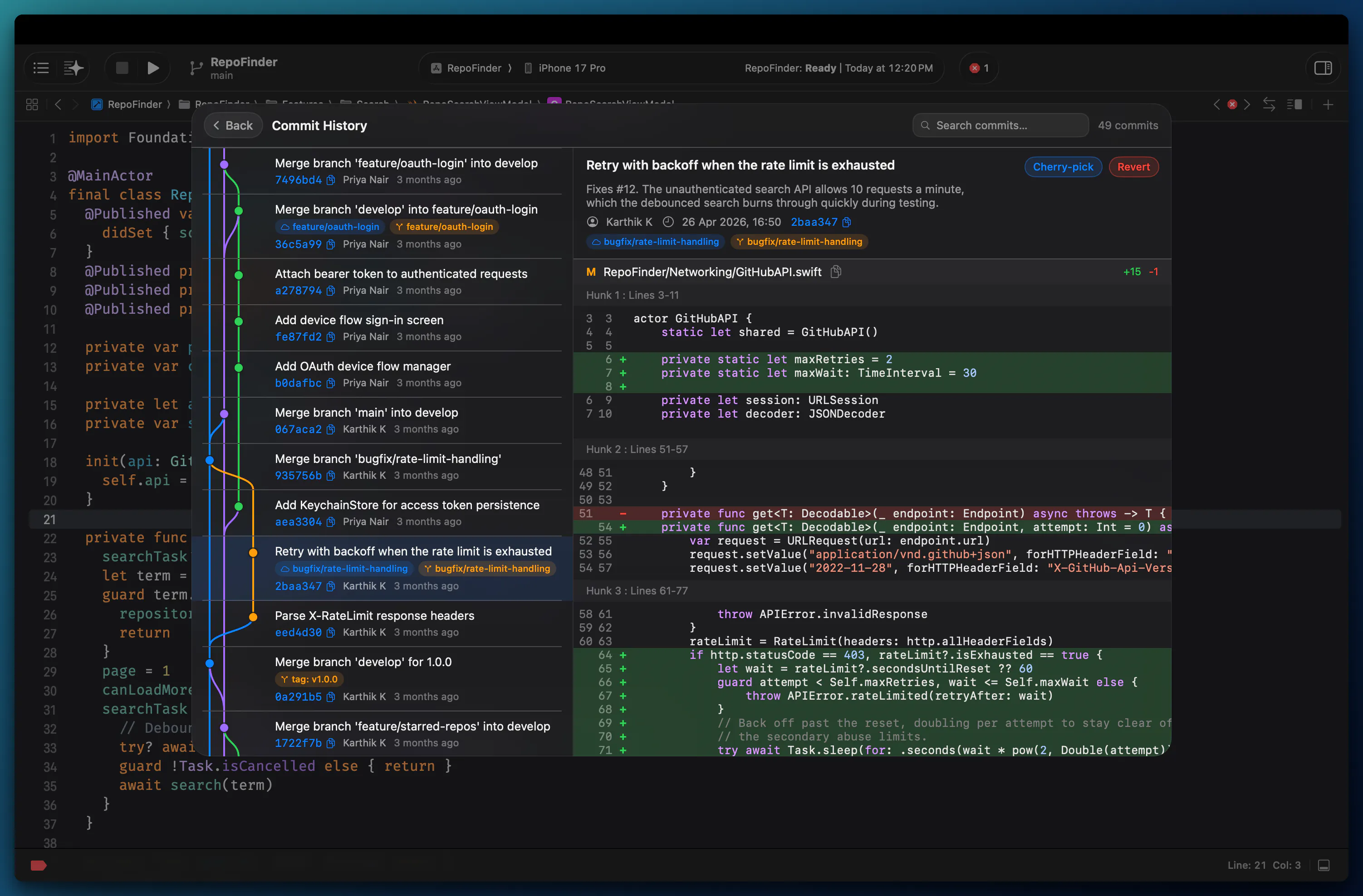 Gitwyn — Git for Xcode gallery image