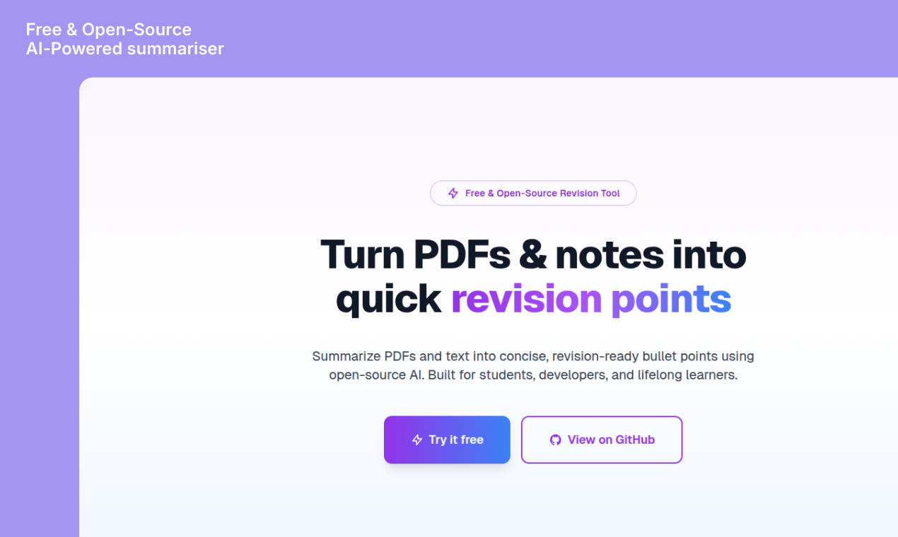 Reviselyt - Main product screenshot demonstrating key features and user interface