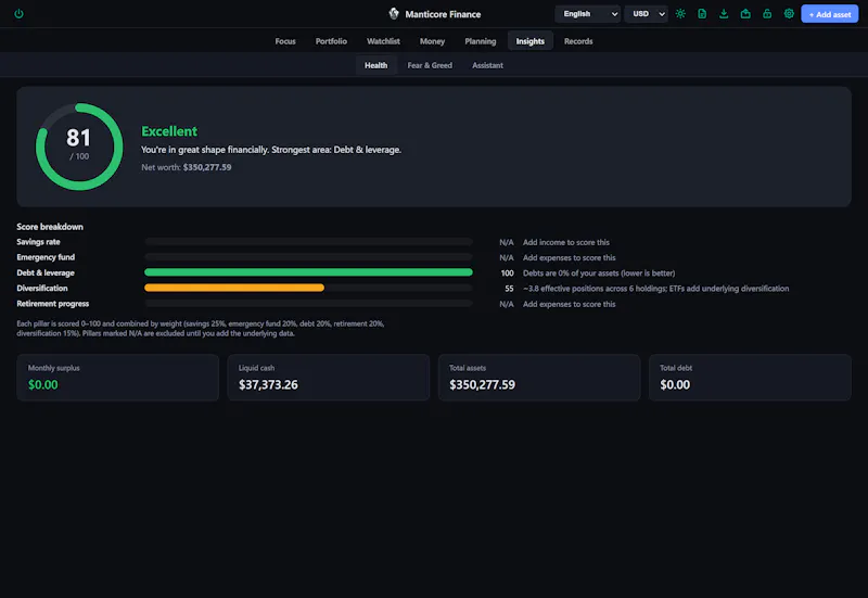 Manticore Finance screenshot 9