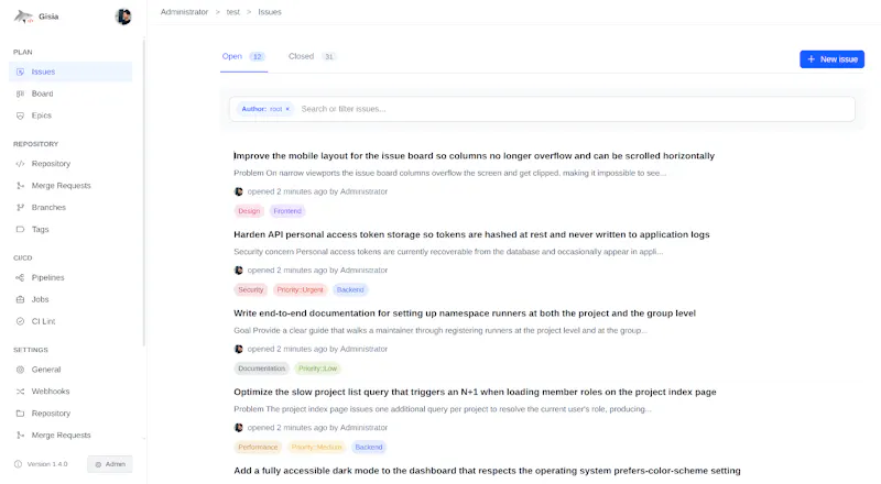 Gisia screenshot 1
