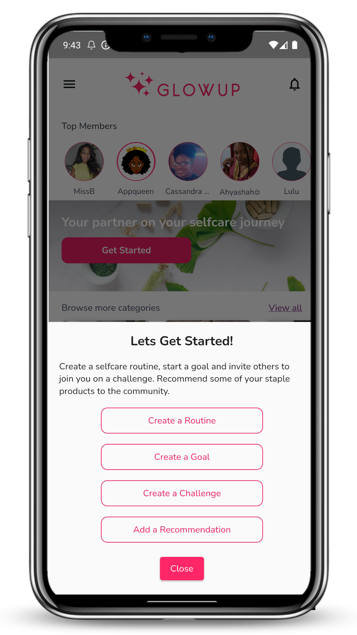 Mídia 7 de App Glowup - Seja o seu melhor eu