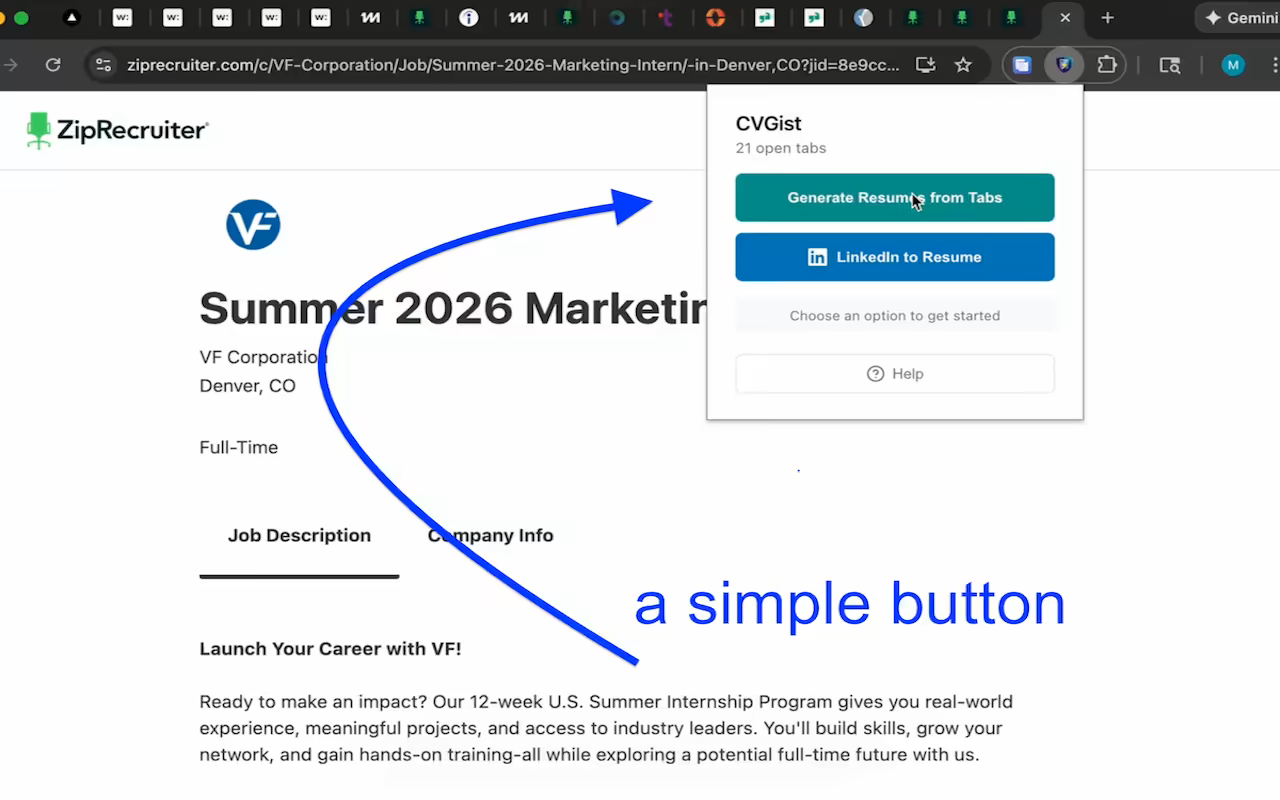 CVGist Multi Resume Generator gallery image