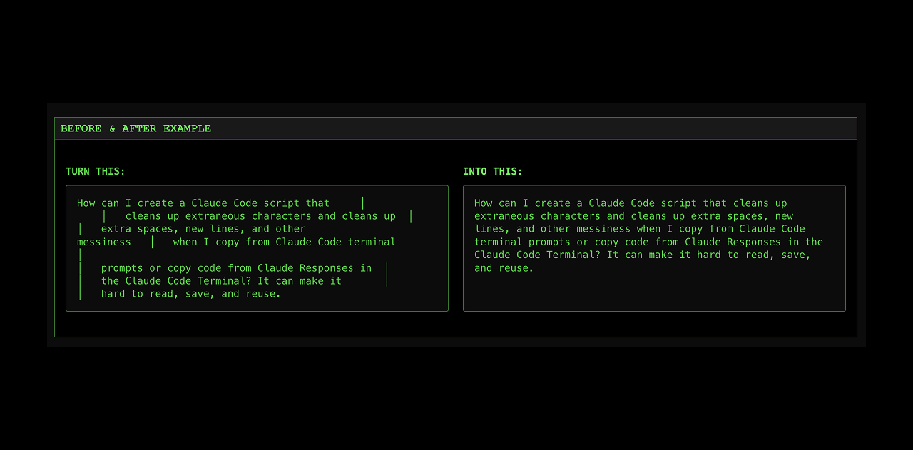 Clean Clode - Screenshot 3 showing product features and functionality