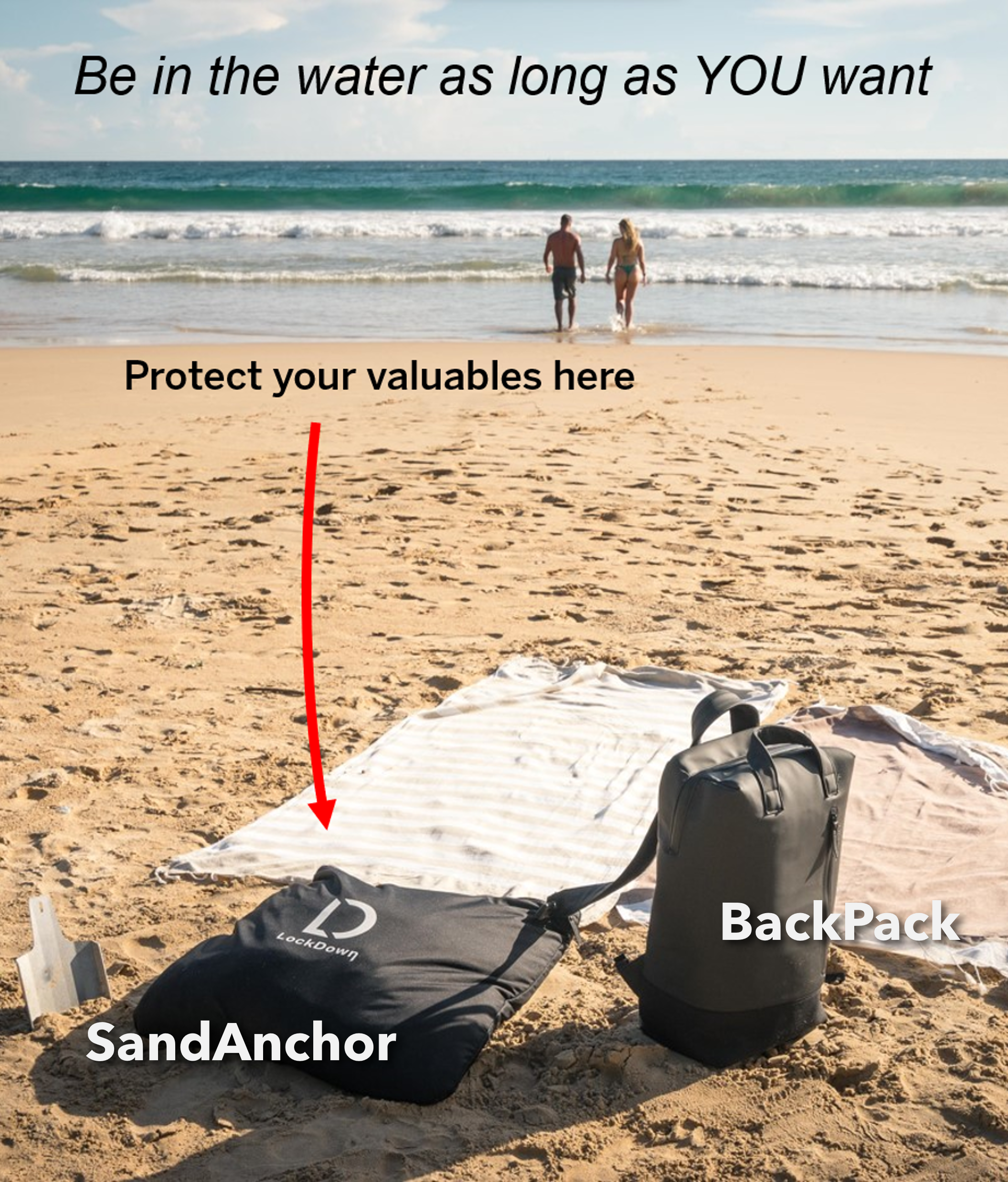 SandAnchor and BackPack