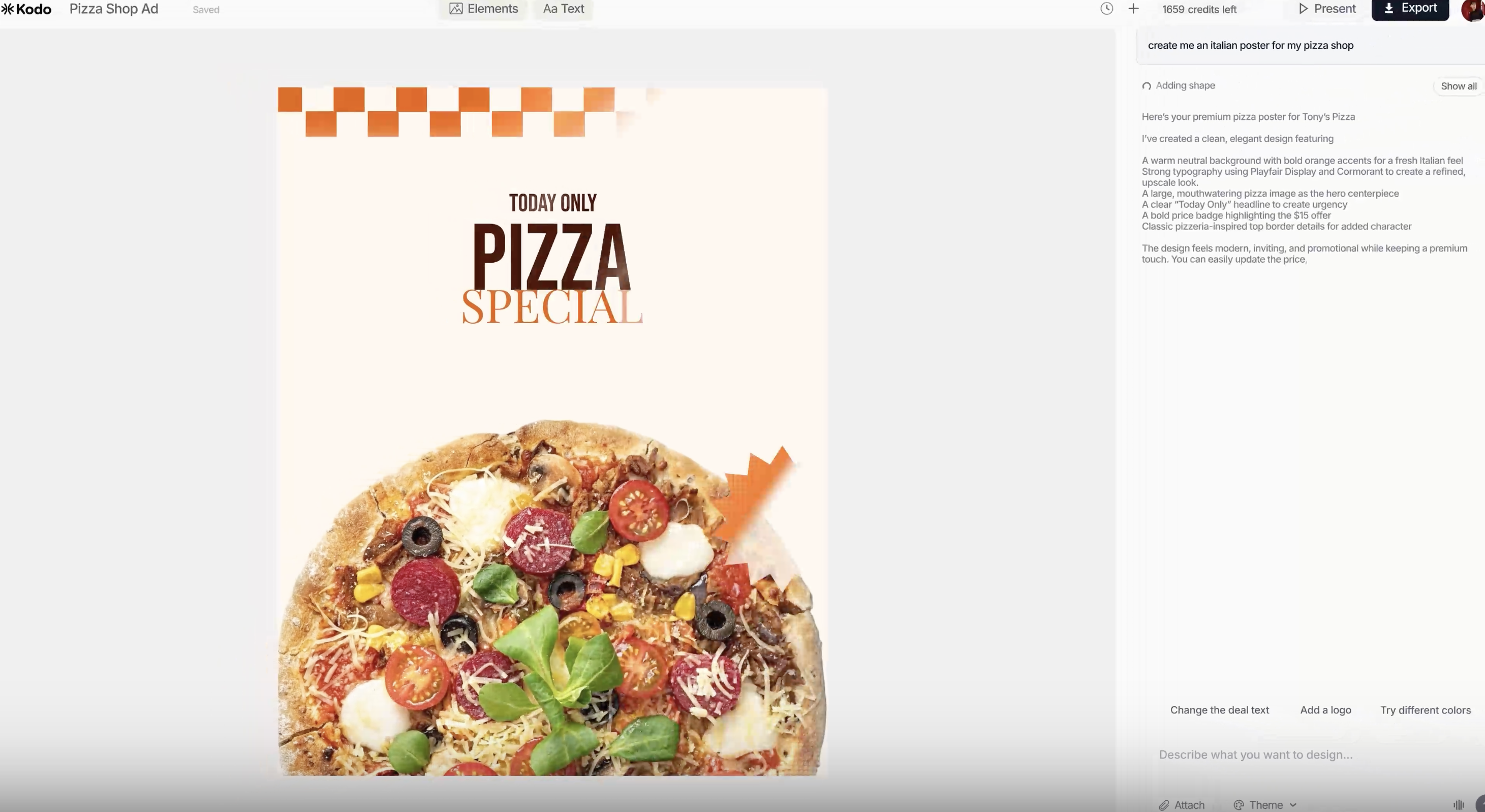 Kodo - Screenshot 2 showing product features and functionality