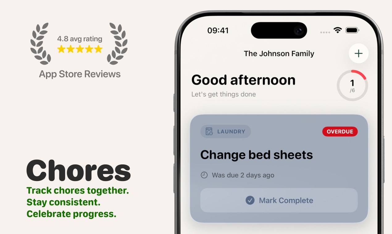 Chores - Main product screenshot demonstrating key features and user interface