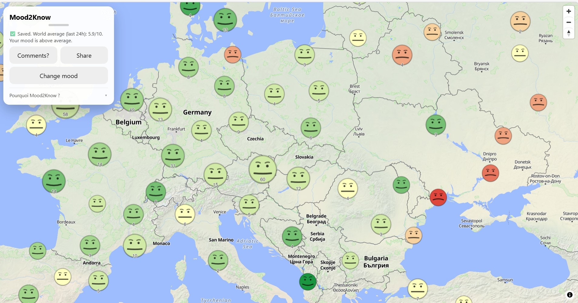 Mood2Know - Screenshot 4 showing product features and functionality
