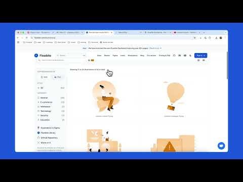 Flowbite Illustrations gallery image