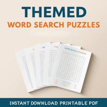 Themed Word Search Printable Bundle gallery image