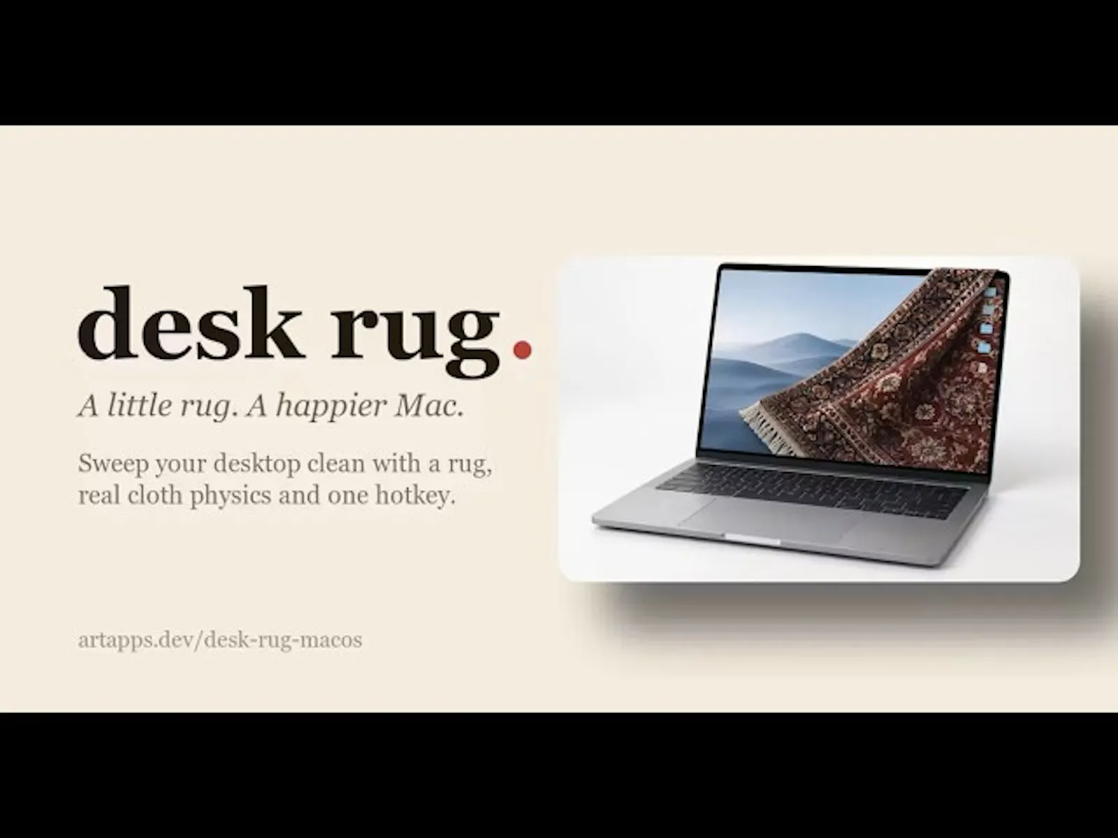 Desk Rug for MacOS screenshot 1 (video preview)