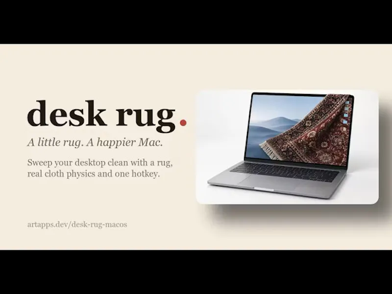 Desk Rug for MacOS screenshot 1 (video preview)