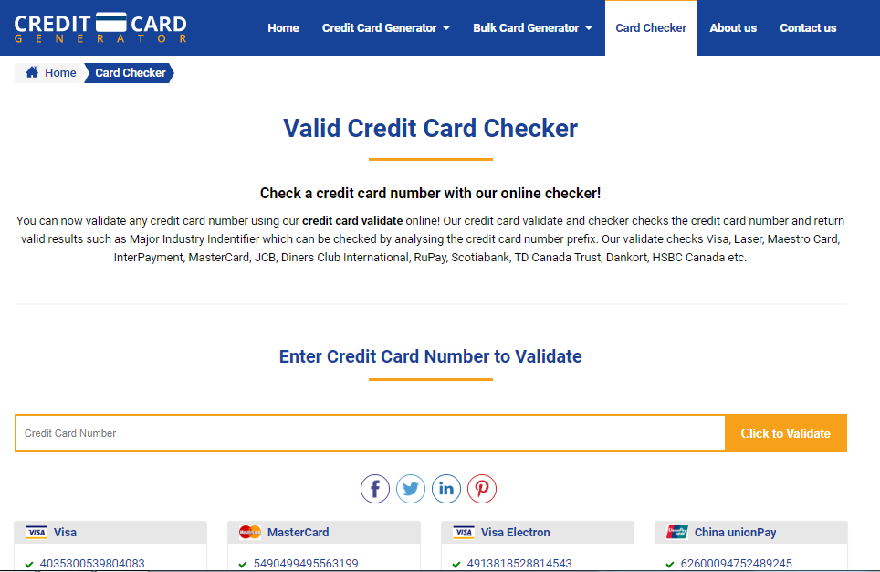 Credit Card Generator gallery image